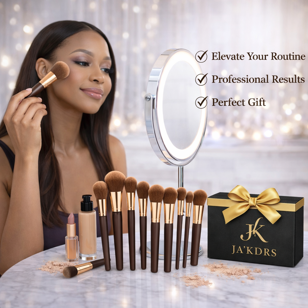 Ultimate Makeup Brush Collection (34-Piece) - Brown