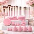 Ultimate Makeup Brush Collection (34-Piece) - Pink
