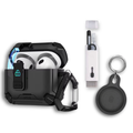 Locking AirPods Case Bundle - Black