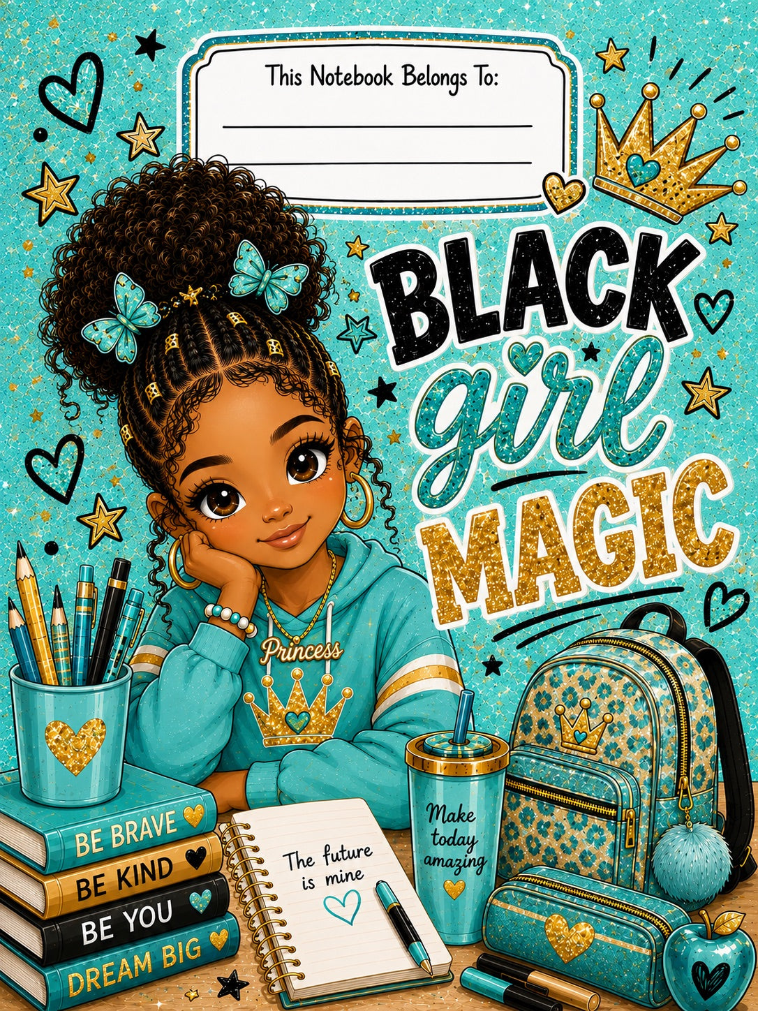 BLACK GIRL MAGIC Composition Notebooks