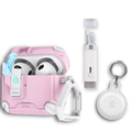 Locking AirPods Case Bundle - Pink and White