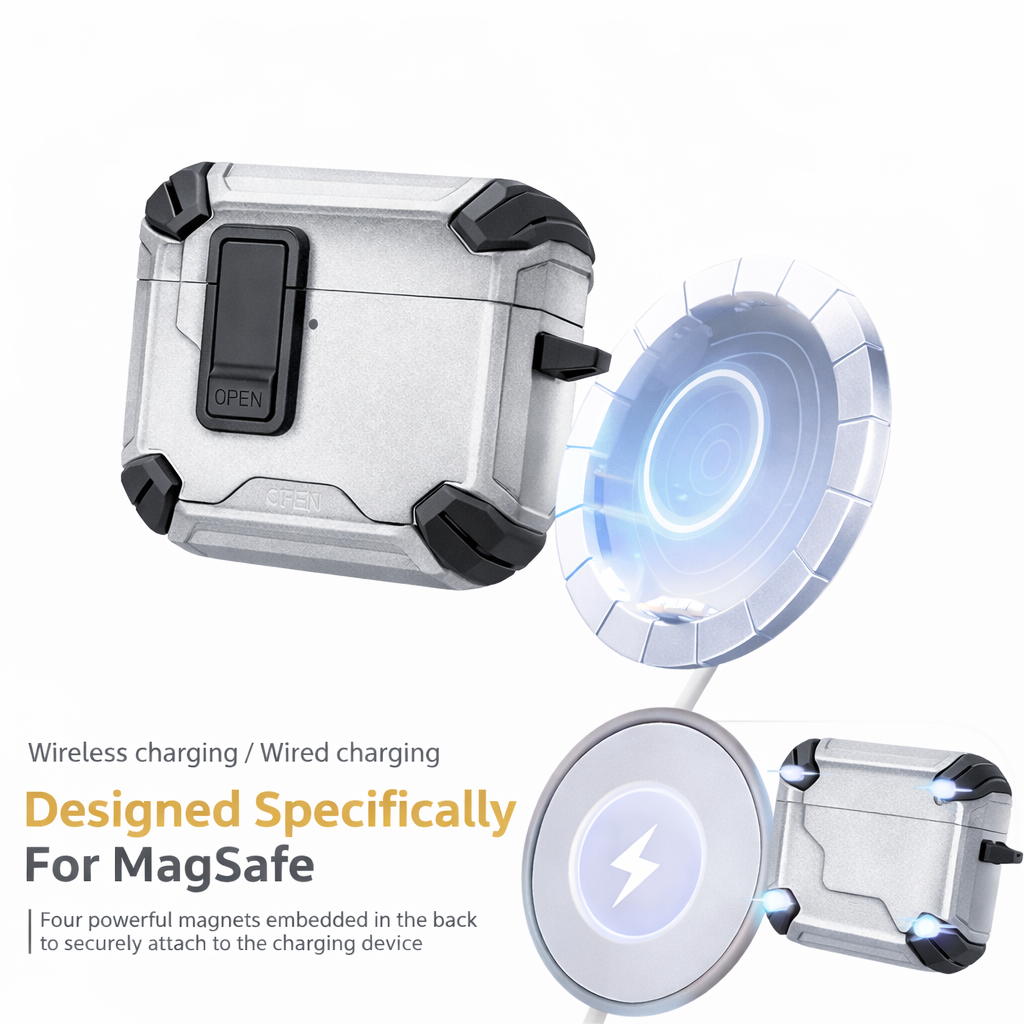 Locking AirPods Case Bundle - Grey and Black