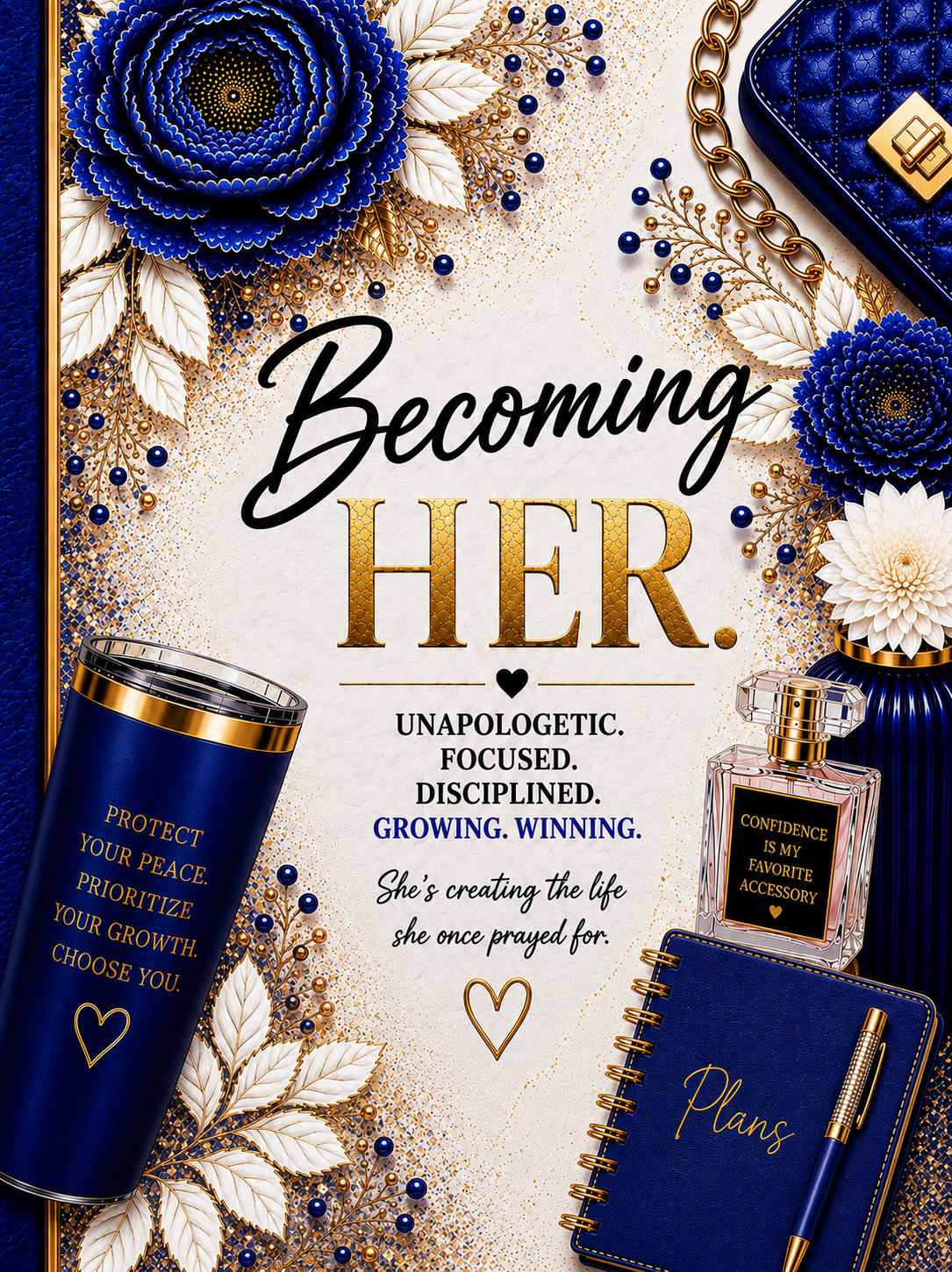 Becoming HER Inspirational Composition Notebooks