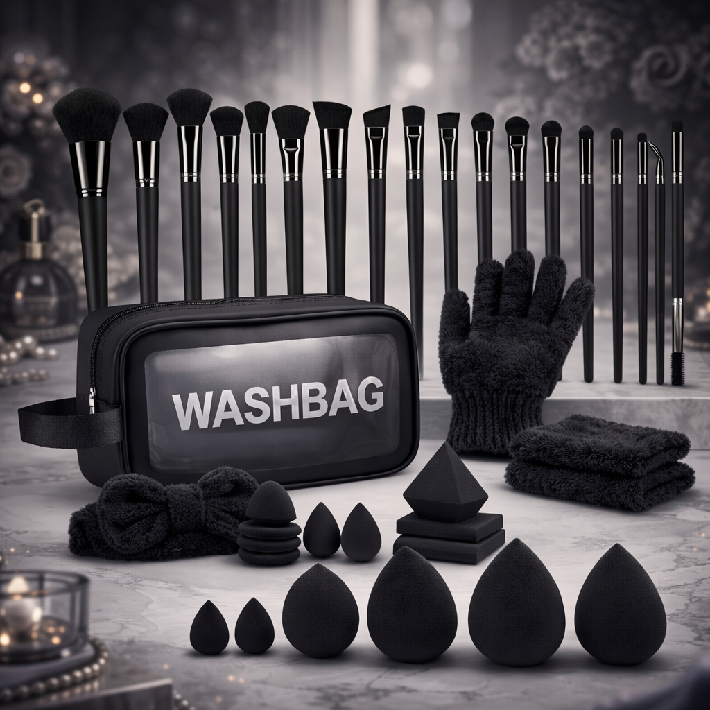 Ultimate Makeup Brush Collection (48-Piece) - Black