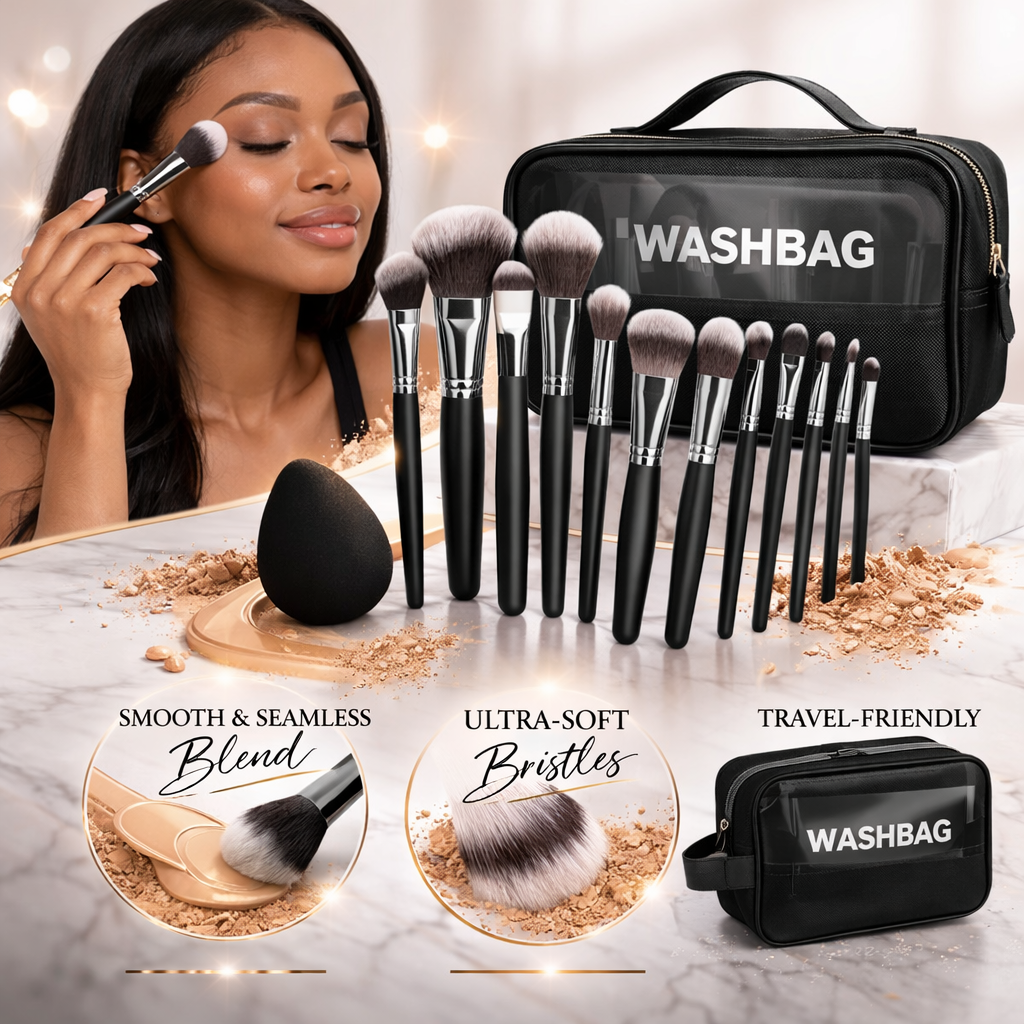Ultimate Makeup Brush Collection (48-Piece) - Black