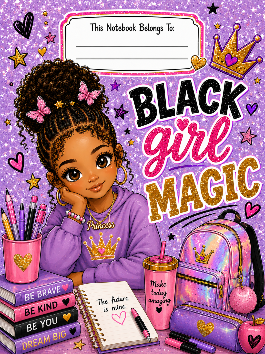 BLACK GIRL MAGIC Composition Notebooks