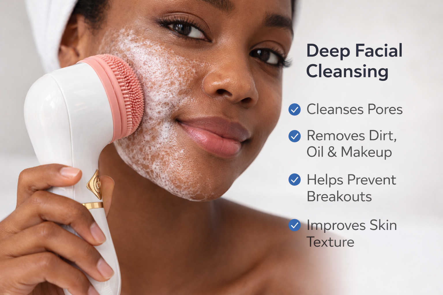 Electric Spin Facial Brush – Deep Clean & Exfoliate