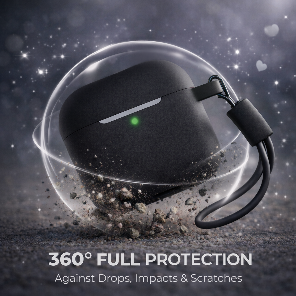 Silicone AirPods Case - Black