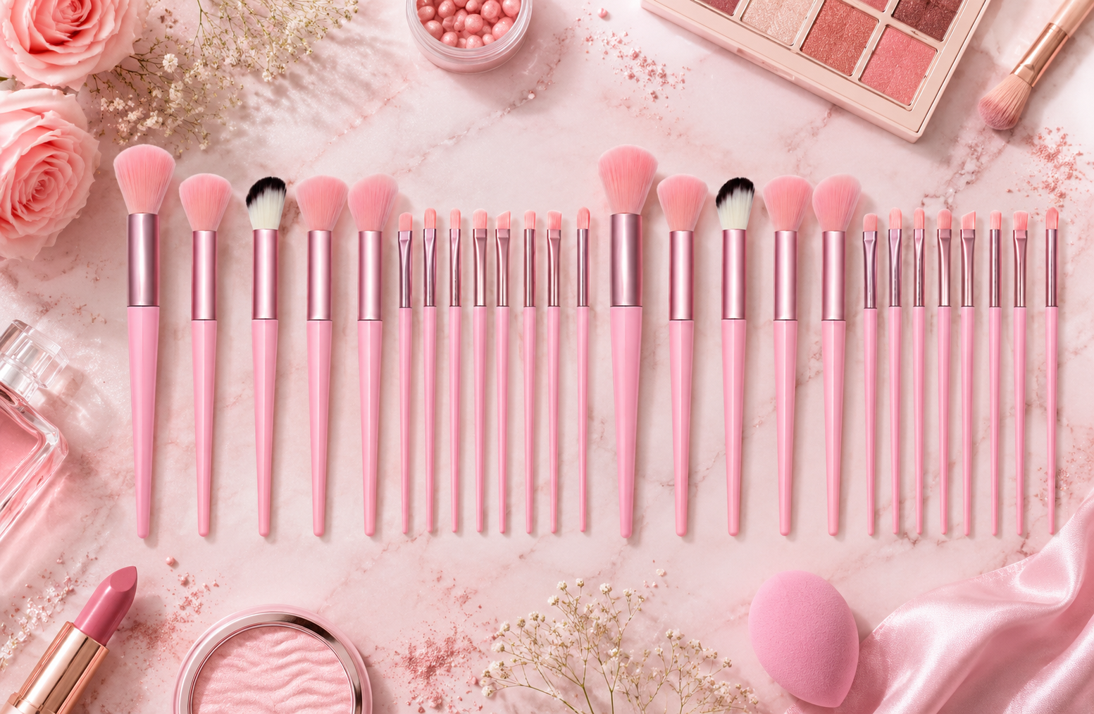 13 Piece Makeup Brushes