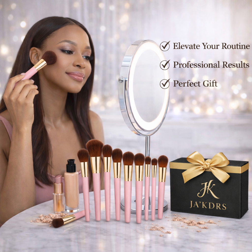Ultimate Makeup Brush Collection (34-Piece) - Pink