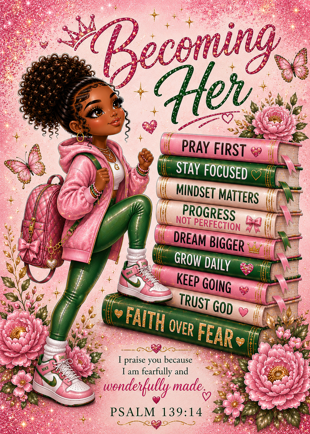 Becoming HER Inspirational Composition Notebooks