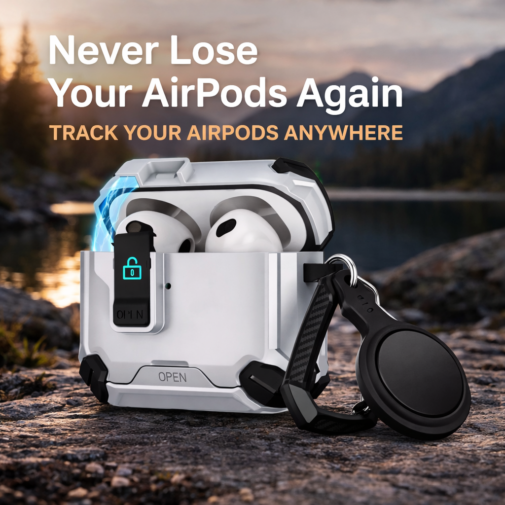Locking AirPods Case Bundle - Grey and Black