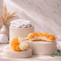 Body Exfoliation Set – Loofas & Gloves (Orange & White)