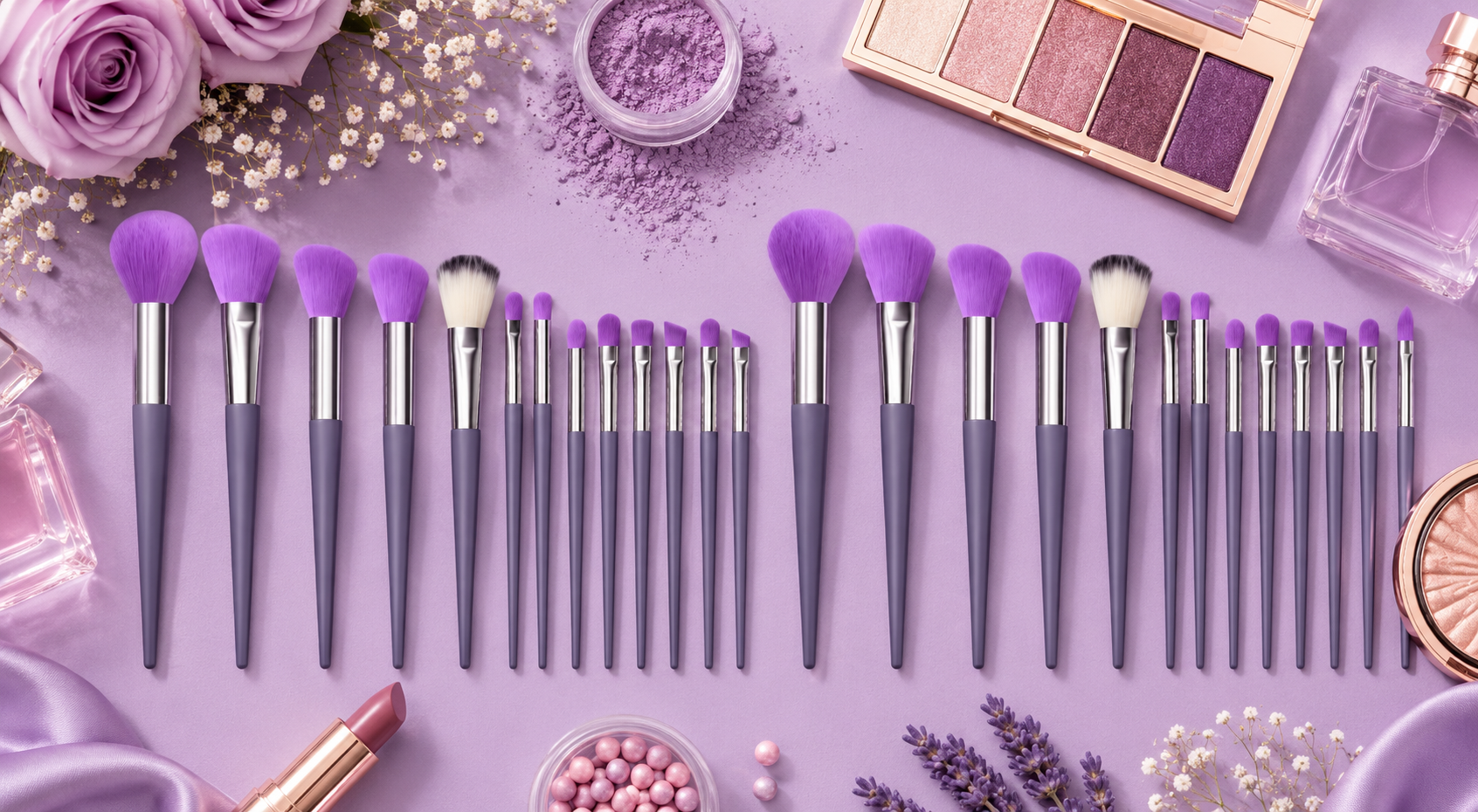 13 Piece Makeup Brushes