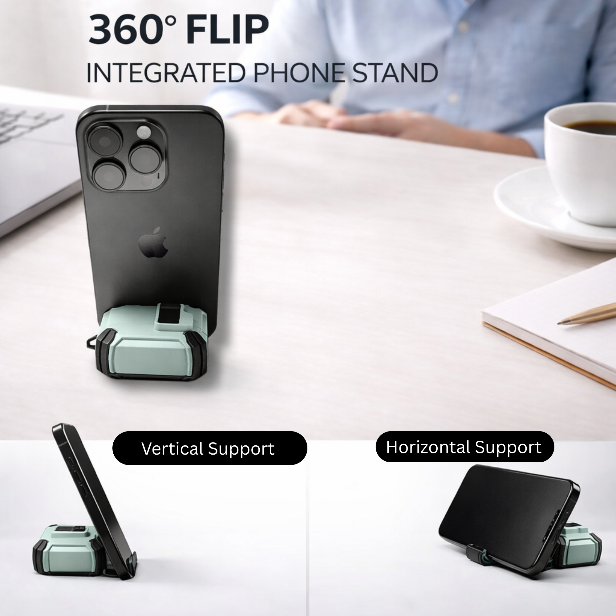 Locking AirPods Case - Mint Green