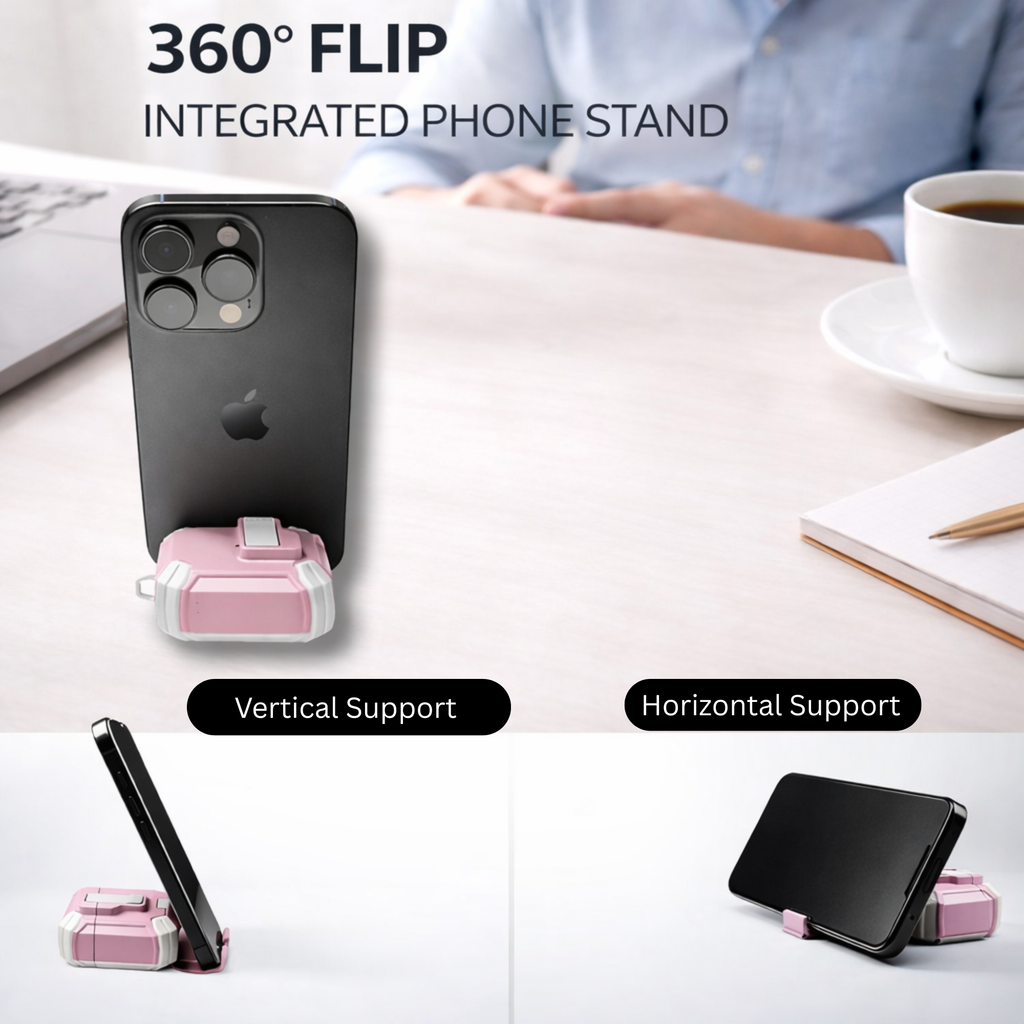 Locking AirPods Case Bundle - Pink and White