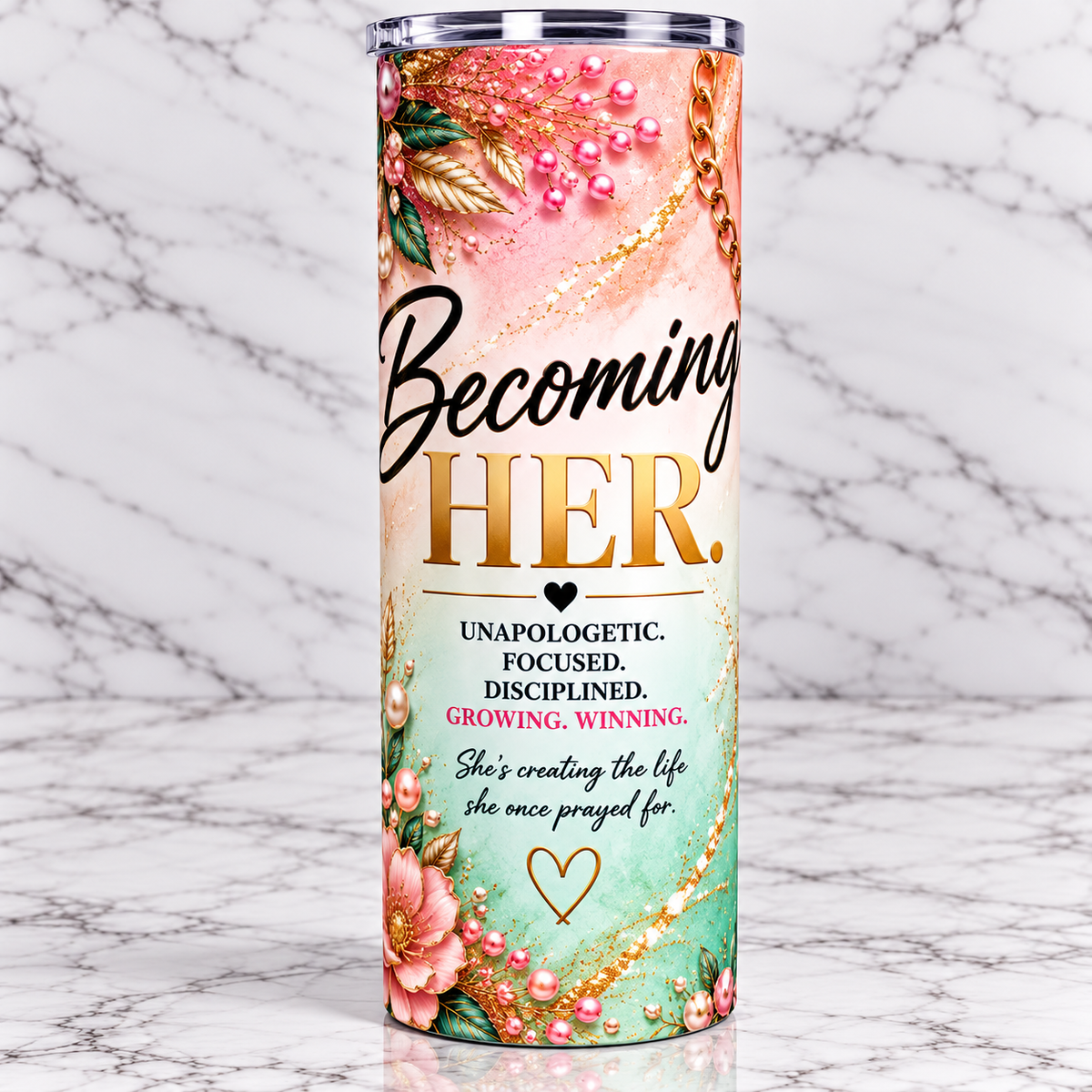 BECOMING HER PINK AND GREEN