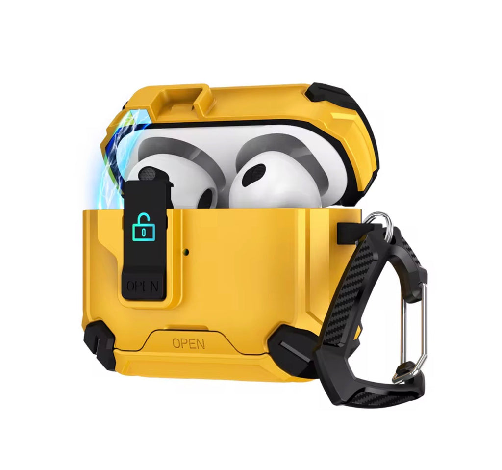 Locking AirPods Case - Yellow